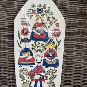 Vintage Figgjo Flint FF Norway Turin design Mon og Mille ceramic cheeseboard 13”